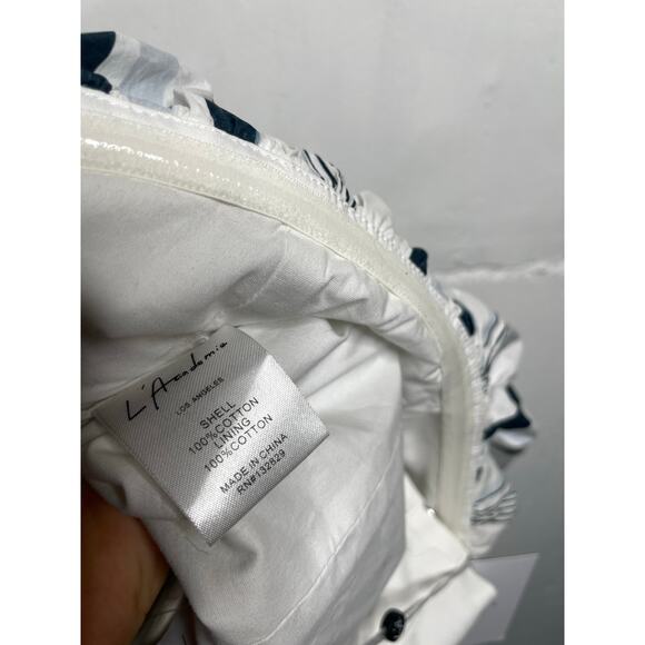 NEW L’Academie Striped Puffy Sleeve Off-Shoulder Top Womens Medium - Picture 8 of 9